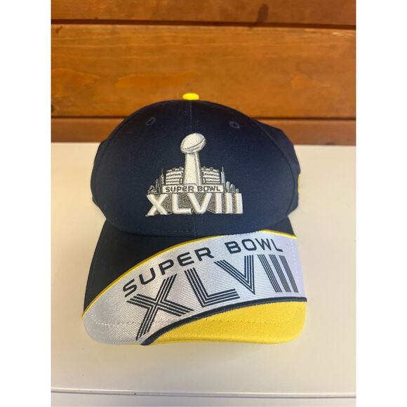 Super Bowl 48 Baseball Cap One size NWT - Picture 1 of 4